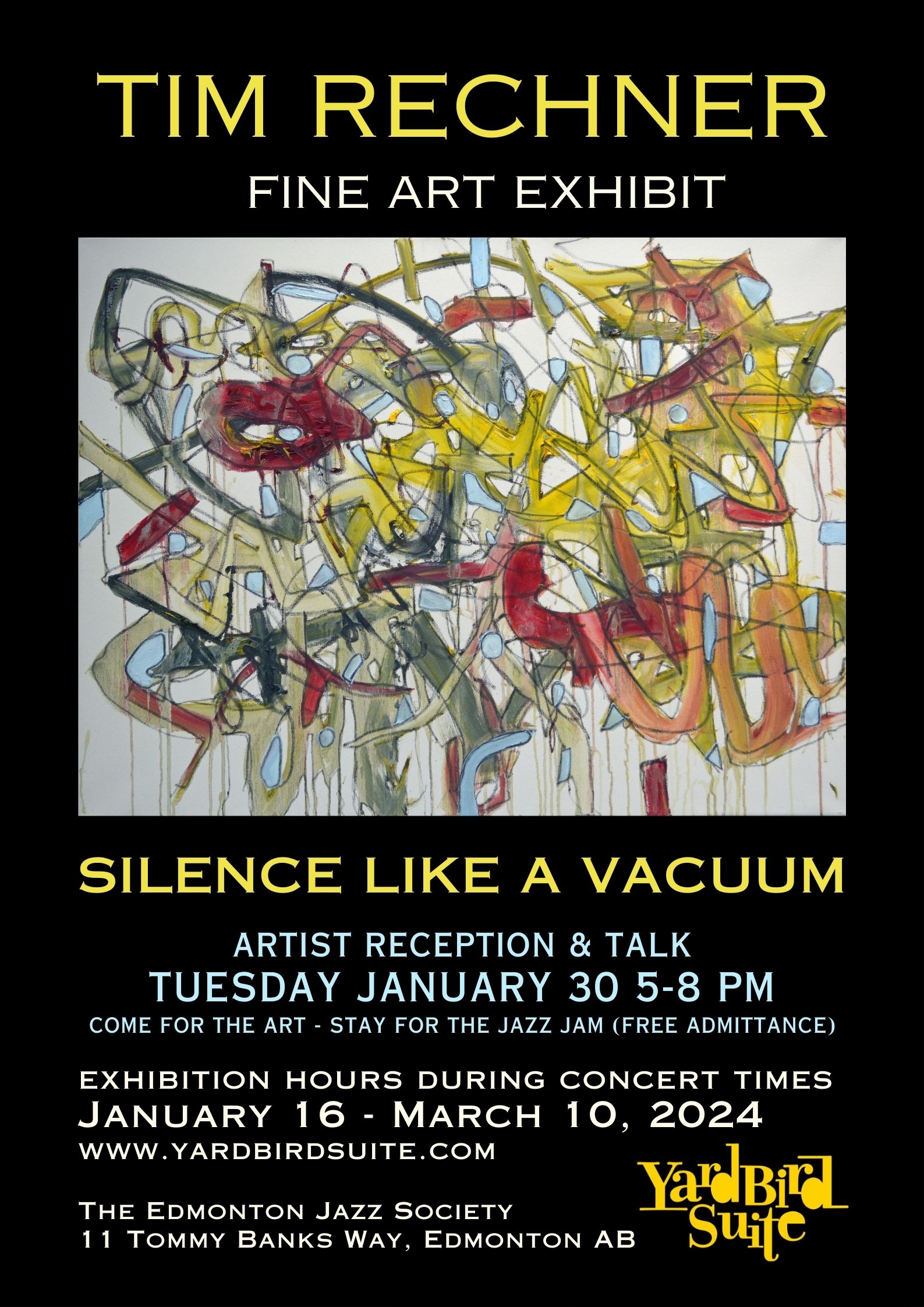 Event Poster for 'Silence Like a Vacuum' show